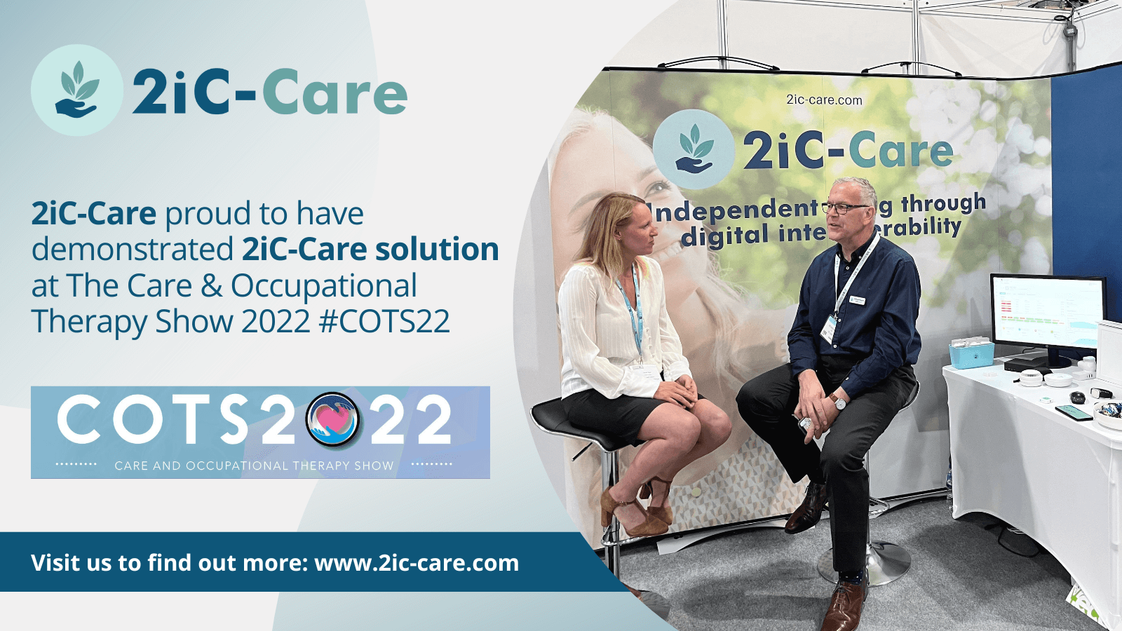 2iC-Care proud to have demonstrated 2iC-Care solution at COTS22 Exhibition, Exeter